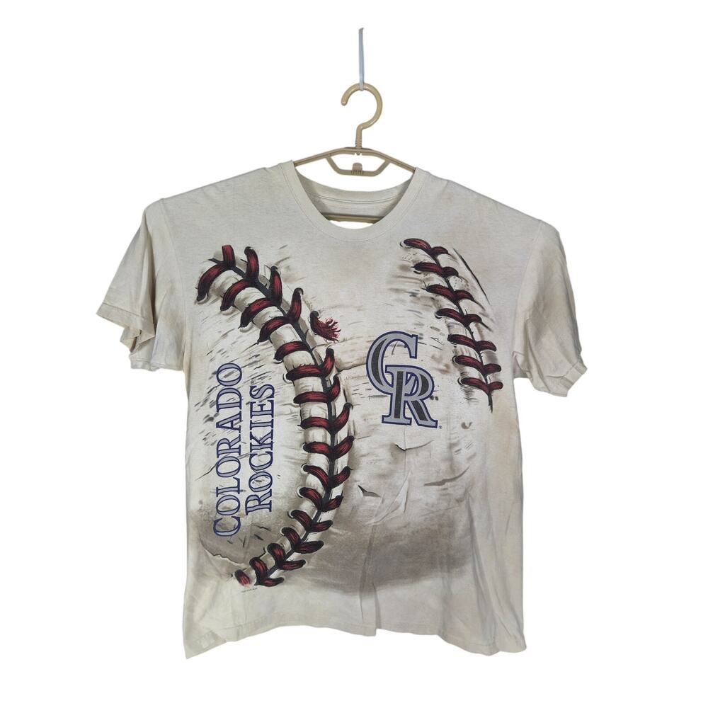 Liquid Blue Colorado Rockies T Men's Large